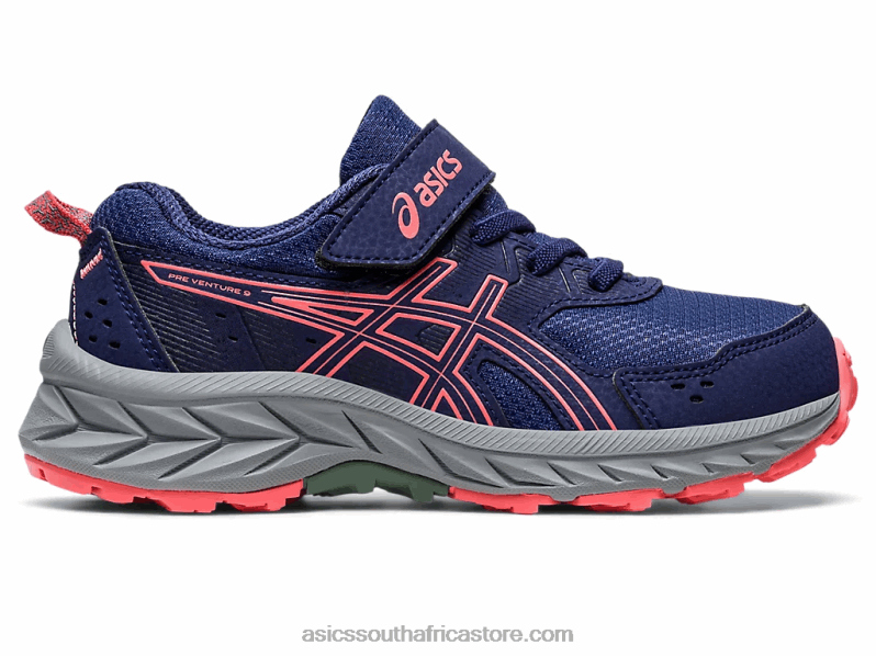Kids Asics Gel-Venture 9 Pre-School LH4X04218 Indigo Blue/Papaya