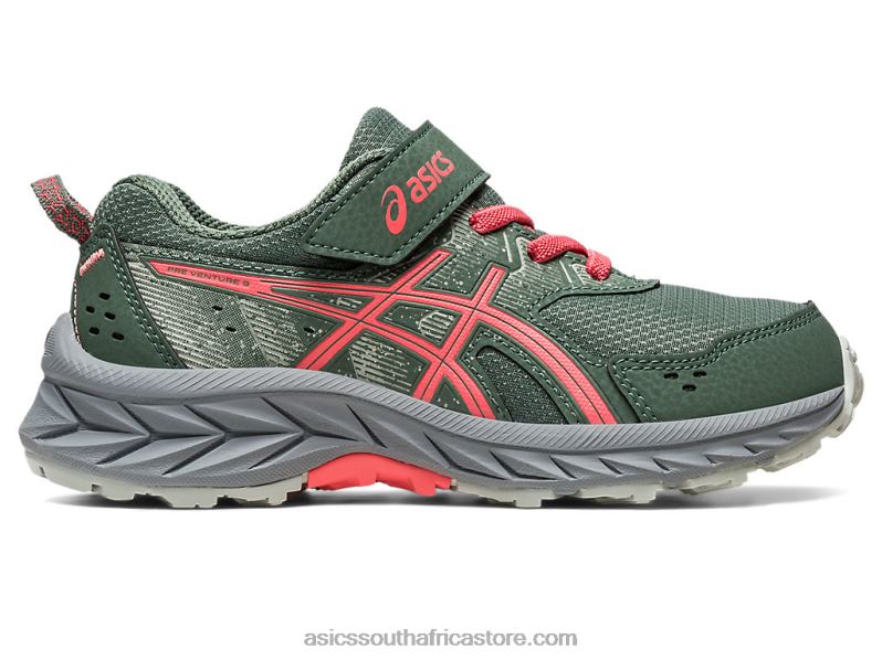 Kids Asics Gel-Venture 9 Pre-School LH4X04223 Ivy/Papaya
