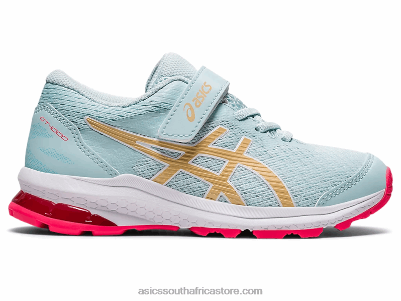 Kids Asics Gt-1000 10 Pre-School LH4X04537 Aqua Angel/Champagne