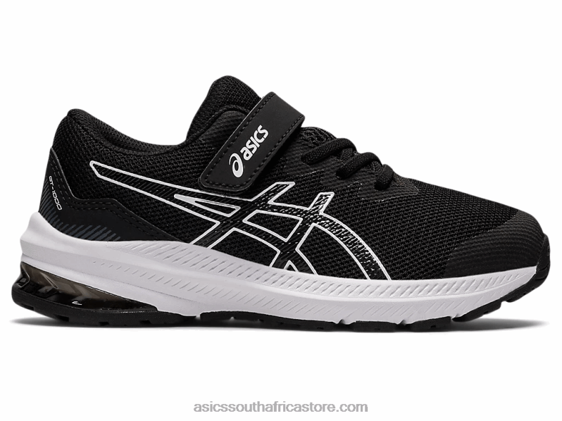 Kids Asics Gt-1000 11 Pre-School LH4X04401 Black/White