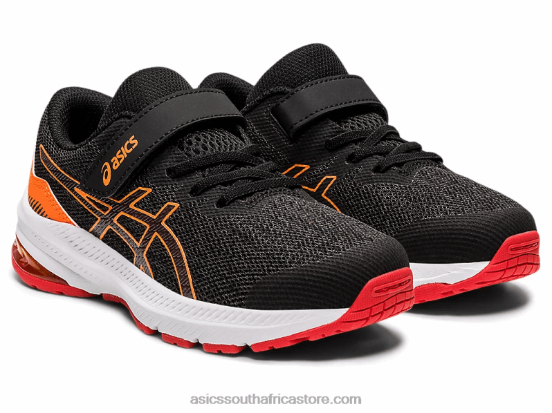 Kids Asics Gt-1000 11 Pre-School LH4X04458 Graphite Grey/Fiery Red