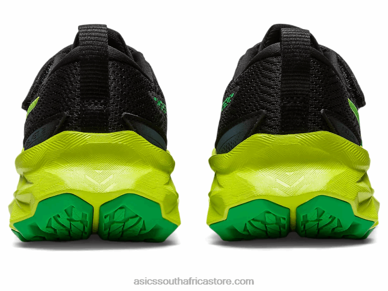 Kids Asics Novablast 2 Pre-School LH4X04224 Black/Lime Zest