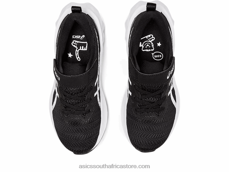 Kids Asics Novablast 2 Pre-School LH4X04417 Black/White