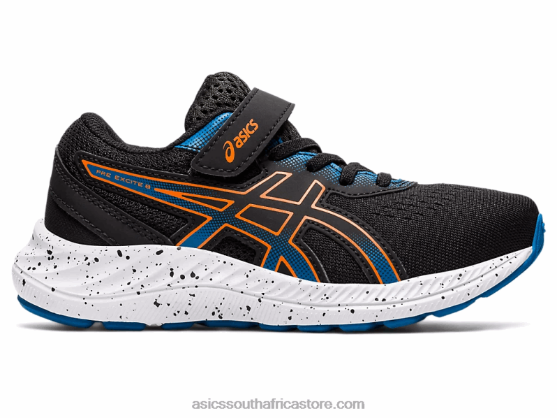 Kids Asics Pre Excite 8 Pre-School LH4X04532 Black/Marigold Orange