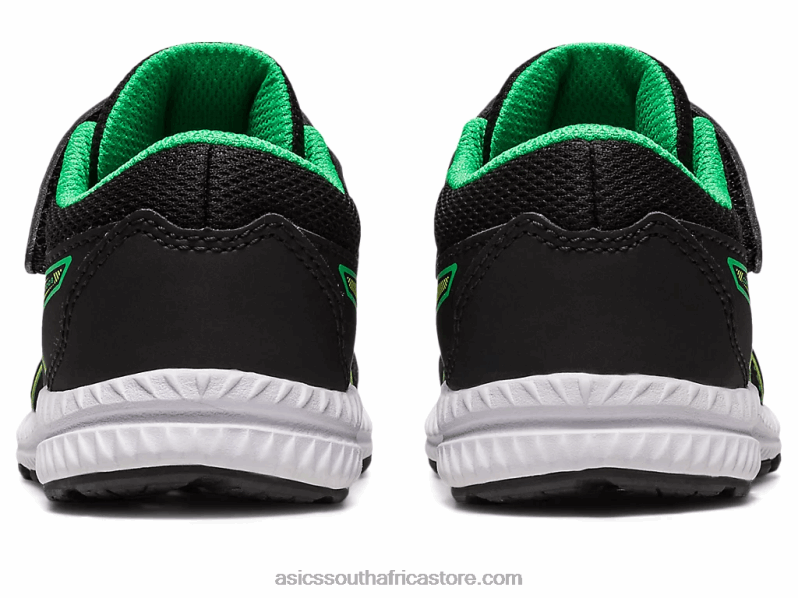 Kids Asics Contend 8 Toddler Size LH4X04316 Black/Lime Zest