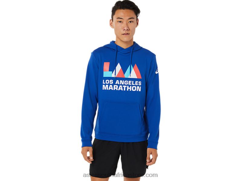 Men Asics Lam Hoodie LH4X01618 Team Royal