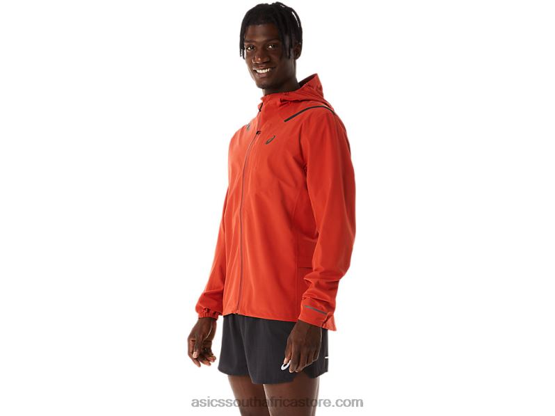 Men Asics Accelerate Waterproof 2.0 Jacket LH4X0539 Spice Latte