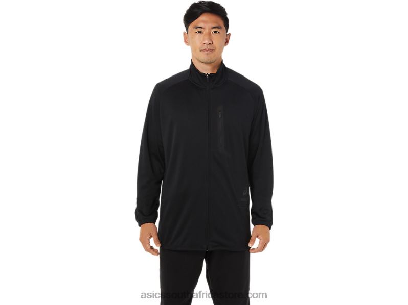 Men Asics Actibreeze Jacquard Jacket LH4X01516 Performance Black