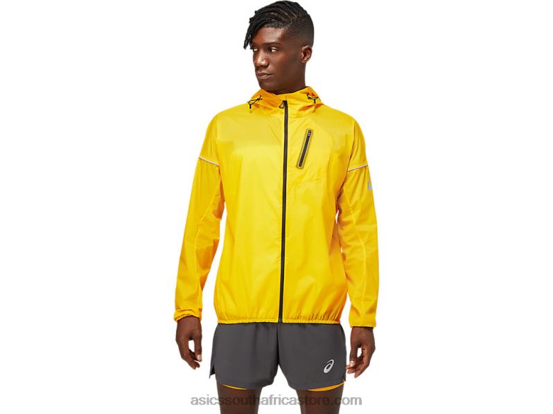 Men Asics Fujitrail Jacket LH4X01815 Sunflower
