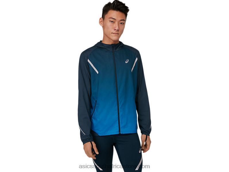 Men Asics Lite-Show Jacket LH4X01673 French Blue/Electric Blue