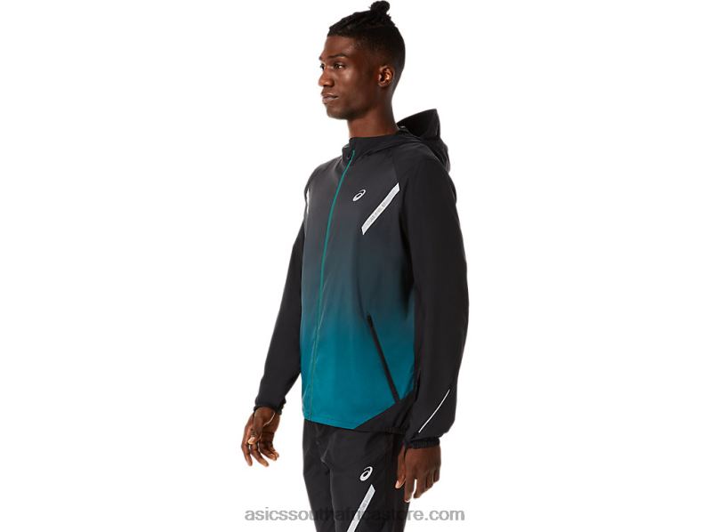 Men Asics Lite-Show Jacket LH4X0832 Performance Black/Velvet Pine