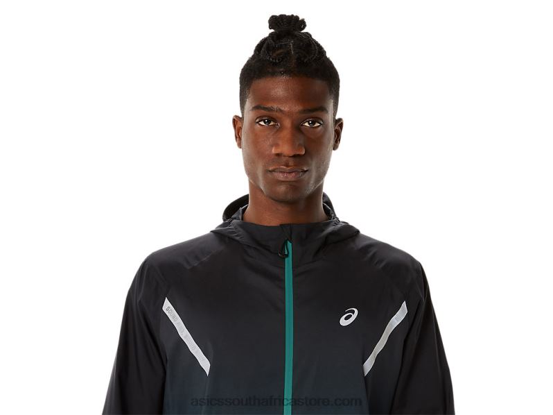 Men Asics Lite-Show Jacket LH4X0832 Performance Black/Velvet Pine