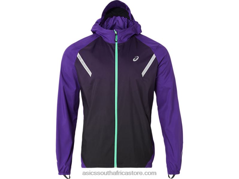 Men Asics Lite-Show Jacket LH4X0855 Grape Jam/Performance Black