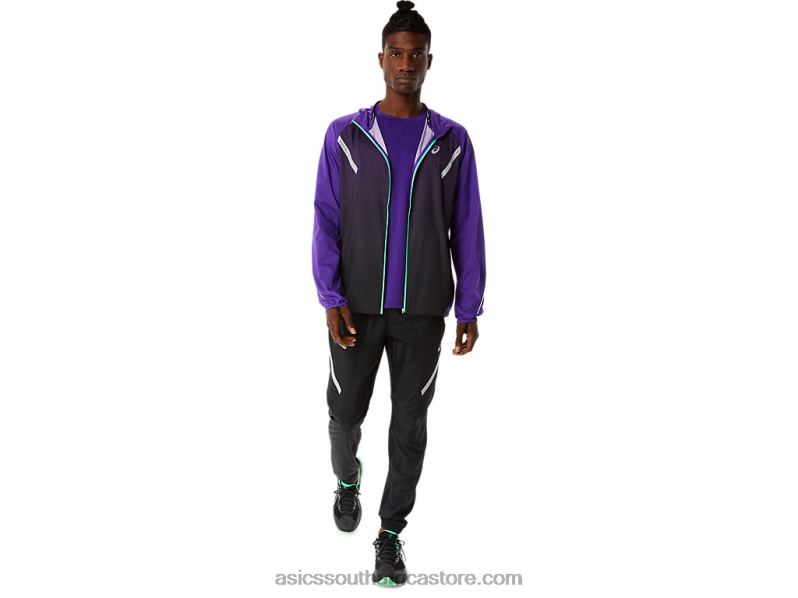 Men Asics Lite-Show Jacket LH4X0855 Grape Jam/Performance Black