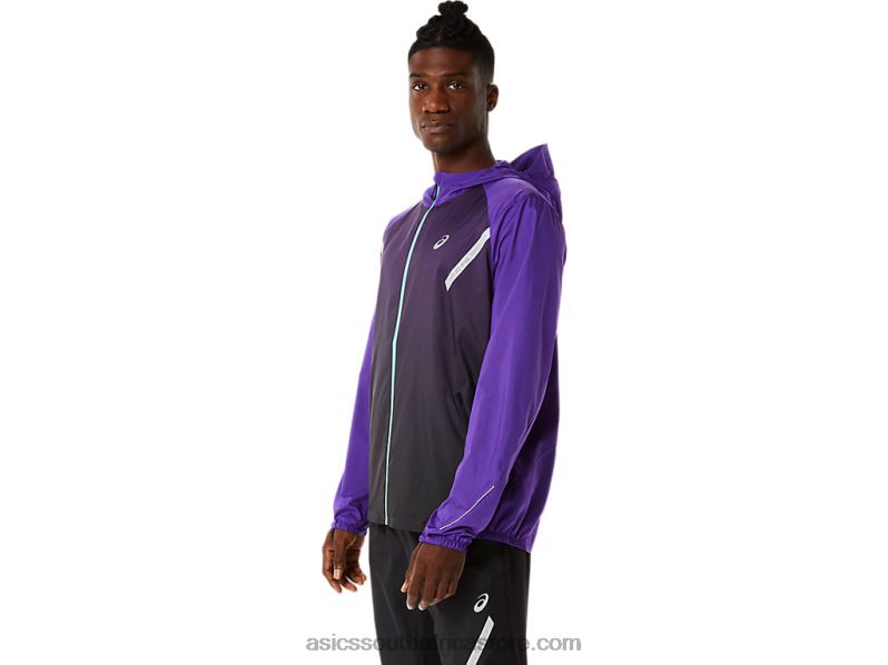 Men Asics Lite-Show Jacket LH4X0855 Grape Jam/Performance Black
