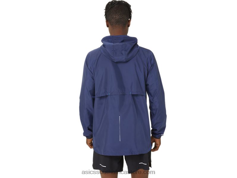 Men Asics Lite-Show Mesh Jacket LH4X0137 Peacoat