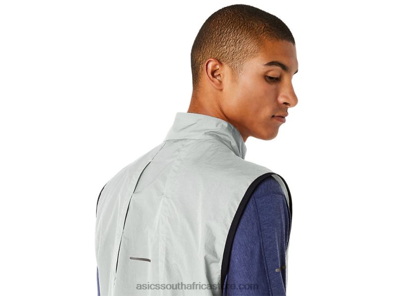 Men Asics Metarun Packable Vest LH4X0527 Light Sage