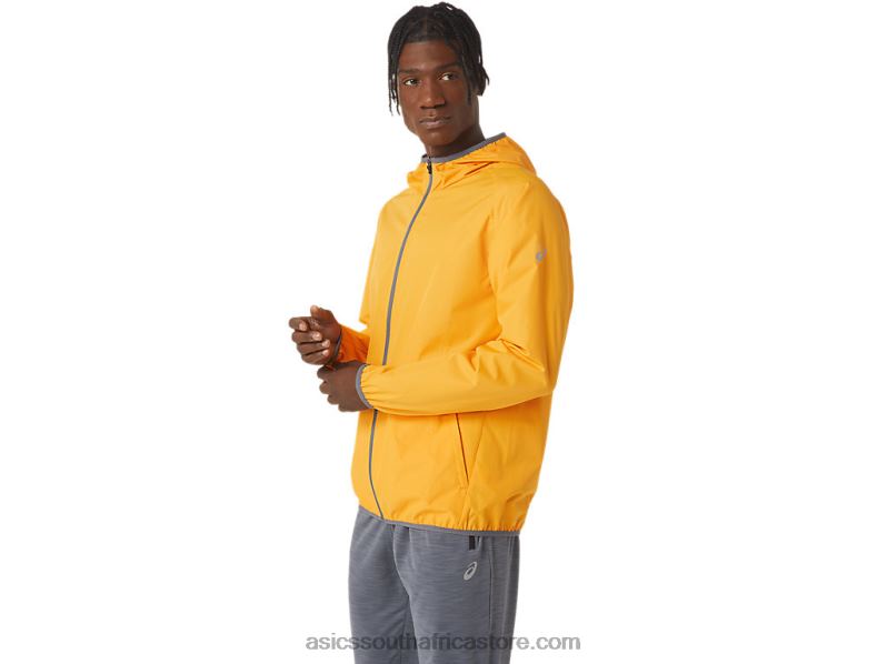 Men Asics Packable Jacket LH4X01043 Amber/Metropolis
