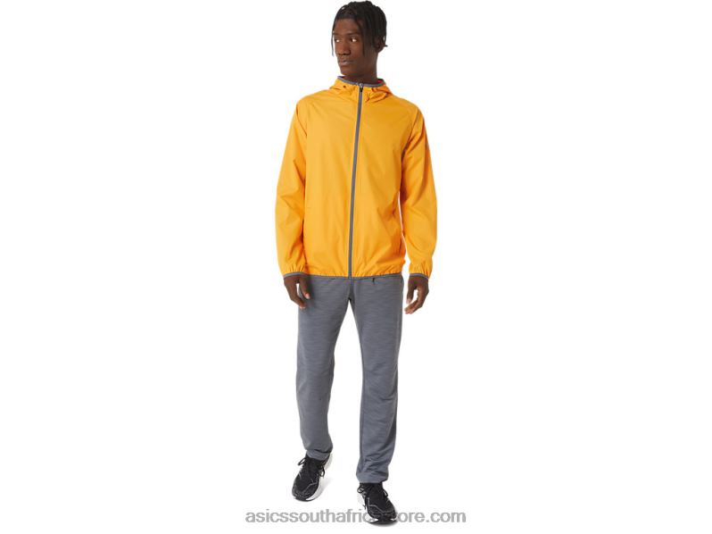 Men Asics Packable Jacket LH4X01043 Amber/Metropolis