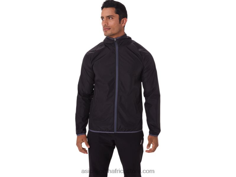 Men Asics Packable Jacket LH4X01793 Performance Black