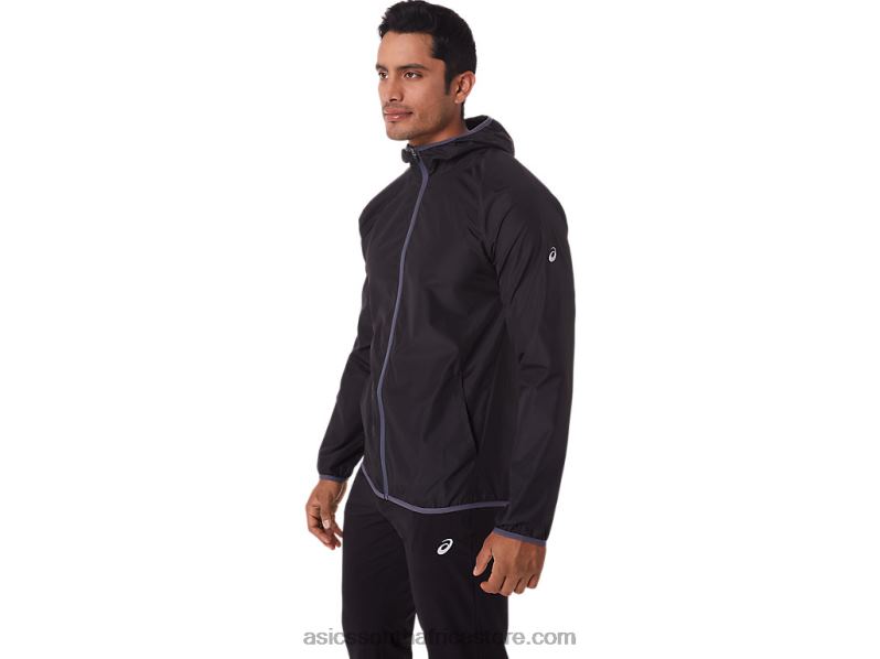 Men Asics Packable Jacket LH4X01793 Performance Black