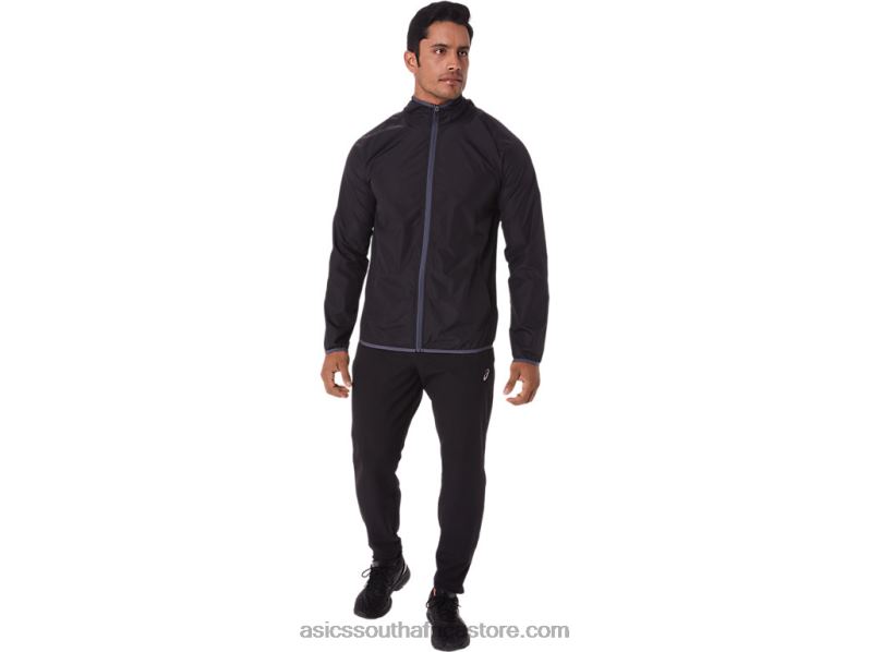Men Asics Packable Jacket LH4X01793 Performance Black
