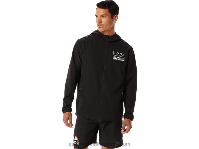 Men Asics Ready-Set Jacket Lam LH4X01345 Performance Black