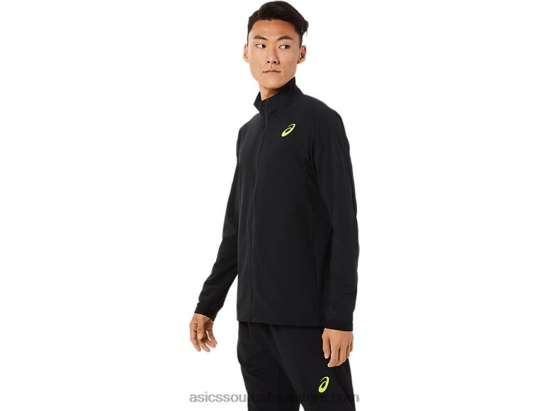 Men Asics Stretch Woven Jacket LH4X01450 Performance Black