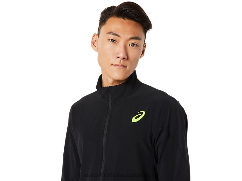 Men Asics Stretch Woven Jacket LH4X01450 Performance Black