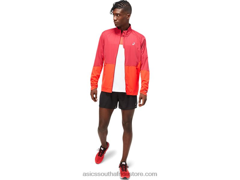 Men Asics Ventilate Jacket LH4X01783 Burgundy/Electric Red