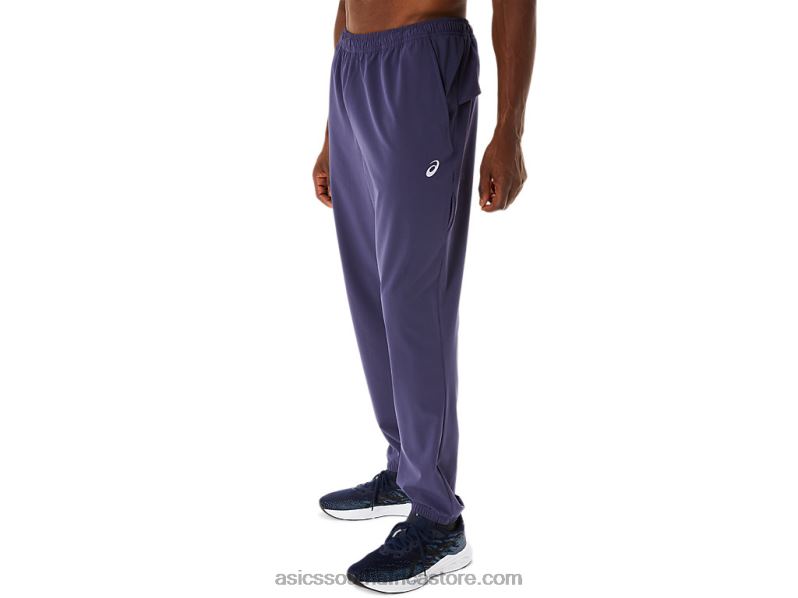 Men Asics Actibreeze Vented Woven Pants LH4X0267 Indigo Fog