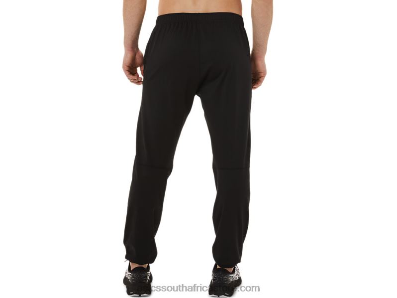 Men Asics Brushed Knit Pants LH4X0750 Performance Black