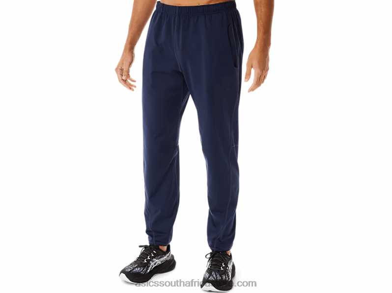 Men Asics Brushed Knit Pants LH4X0754 Midnight
