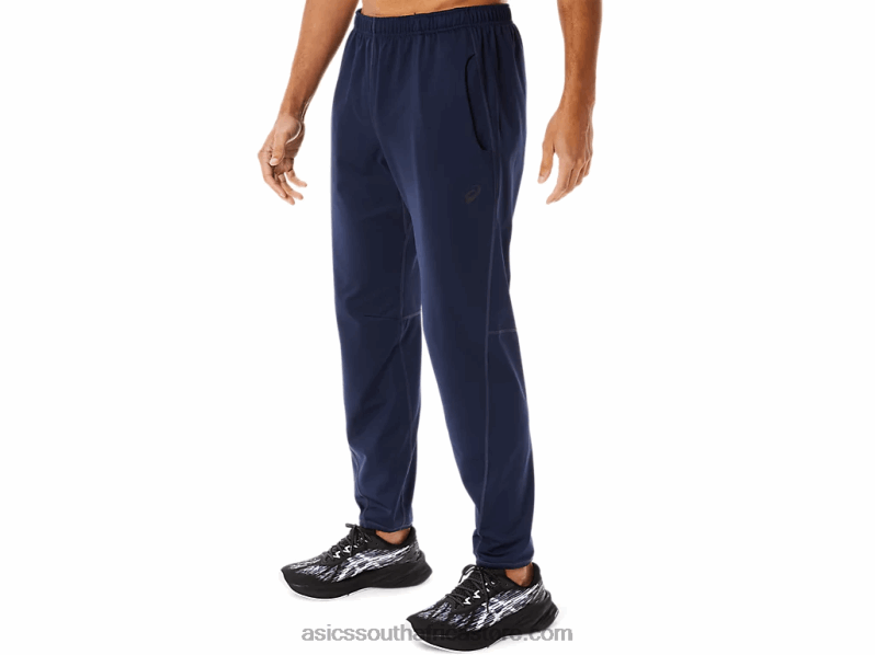 Men Asics Brushed Knit Pants LH4X0754 Midnight