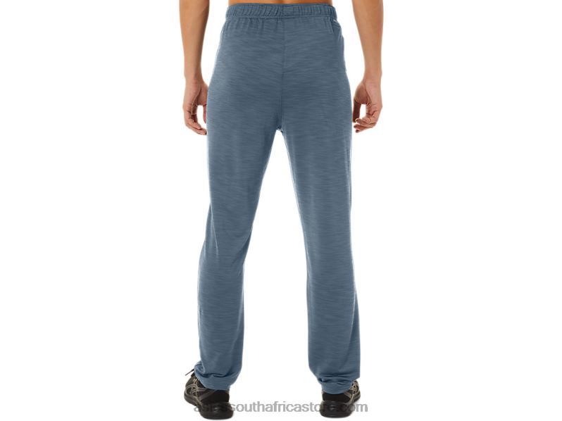 Men Asics Fp Pant LH4X038 Steel Blue Spacedye