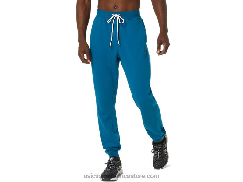 Men Asics M Sunday Sana Fleece Jogger LH4X0820 Deep Sea Teal