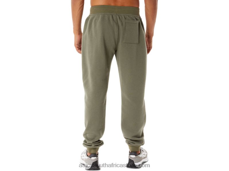 Men Asics M Sunday Sana Fleece Jogger LH4X0868 Mantle Green