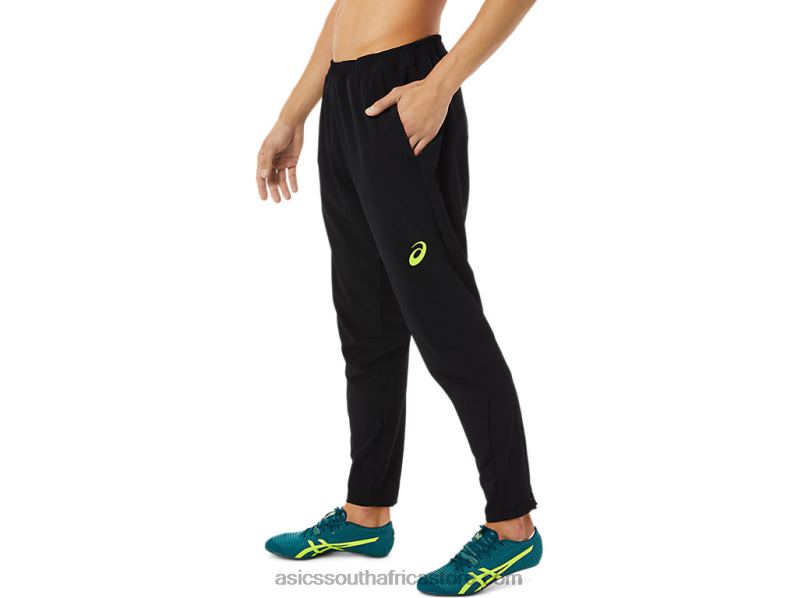 Men Asics Stretch Woven Pant LH4X01448 Performance Black