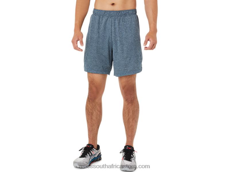 Men Asics 7in Shorts LH4X01439 Sheet Rock Heather