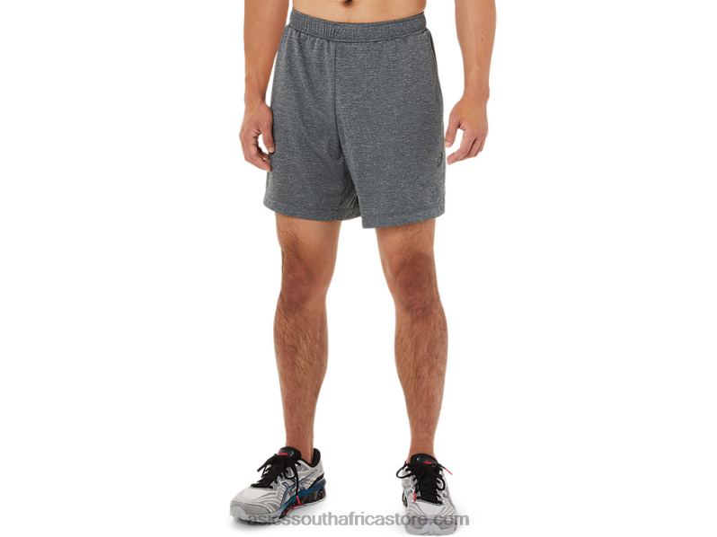 Men Asics 7in Shorts LH4X01440 Carrier Grey Heather