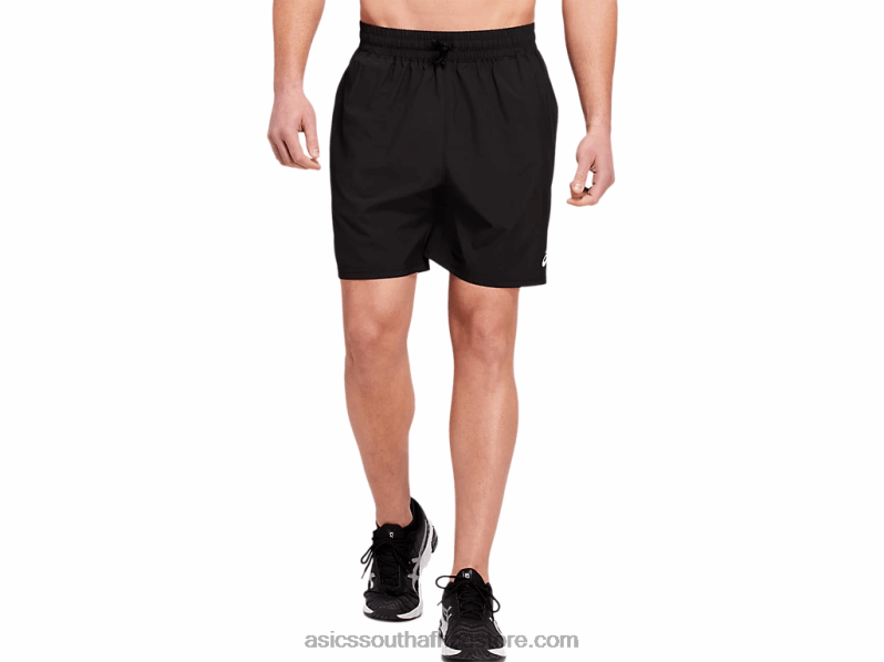 Men Asics 7in Woven Train Short LH4X01802 Performance Black