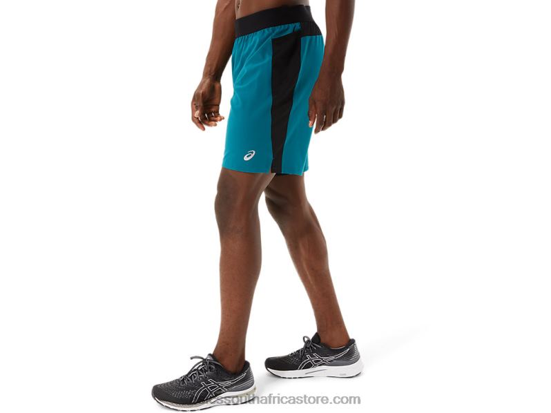 Men Asics 9In Mixer Short LH4X01052 Velvet Pine/Performance Black