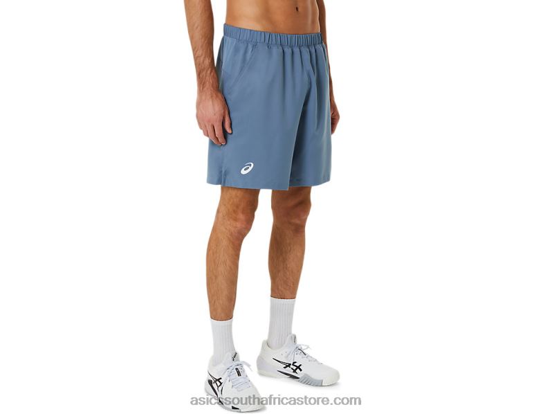 Men Asics Court 9in Short LH4X0199 Steel Blue