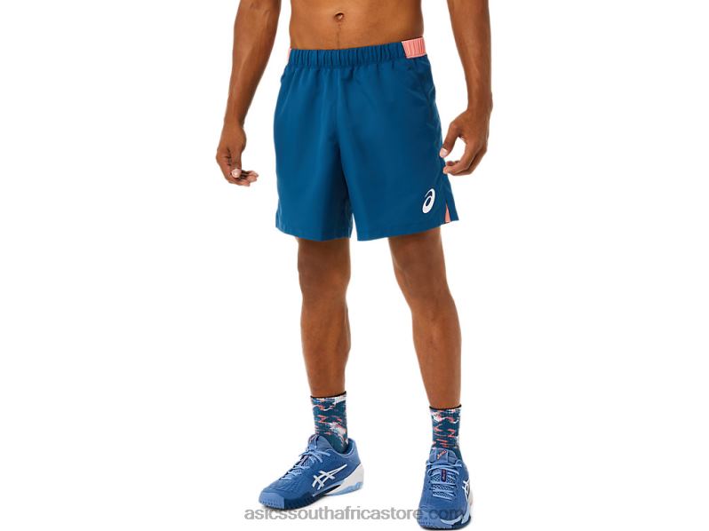 Men Asics Match 7in Short LH4X01491 Light Indigo