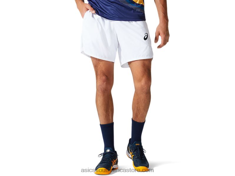 Men Asics Match 7in Short LH4X01999 Brilliant White