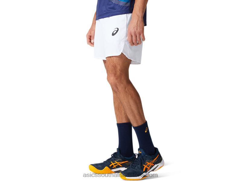 Men Asics Match 7in Short LH4X01999 Brilliant White