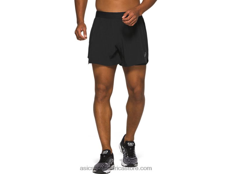 Men Asics Road 2-N-1 5in Short LH4X01969 Performance Black