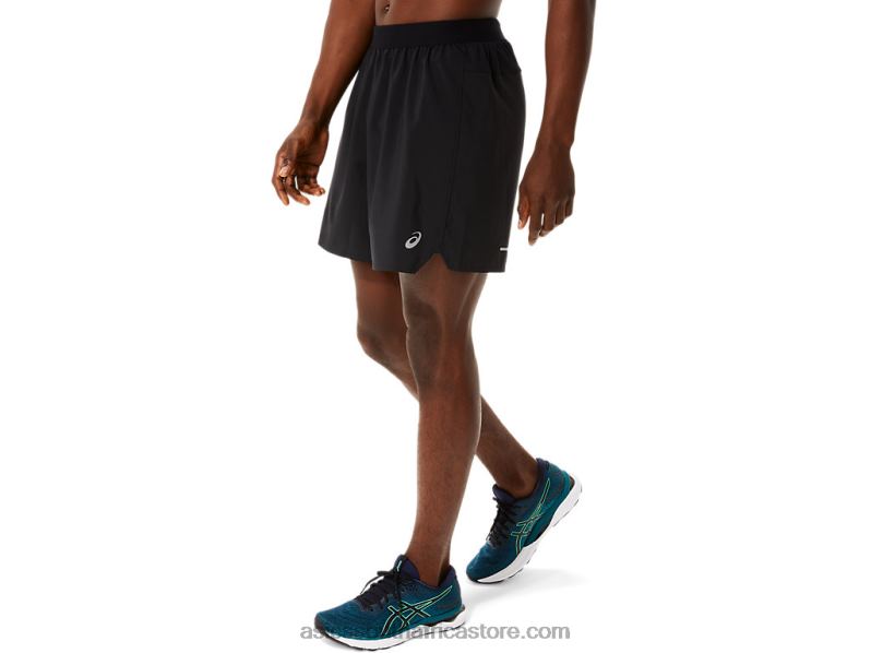 Men Asics Road 2-N-1 7in Short LH4X01082 Performance Black/Carrier Grey