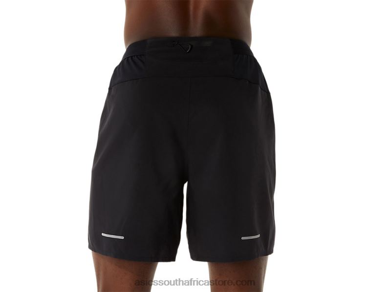 Men Asics Road 2-N-1 7in Short LH4X01082 Performance Black/Carrier Grey