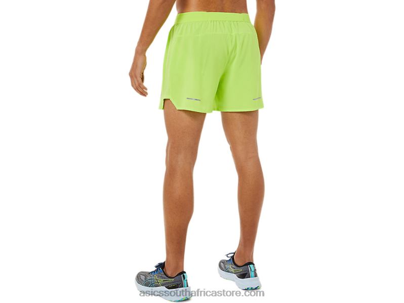 Men Asics Road 5in Short LH4X01494 Hazard Green